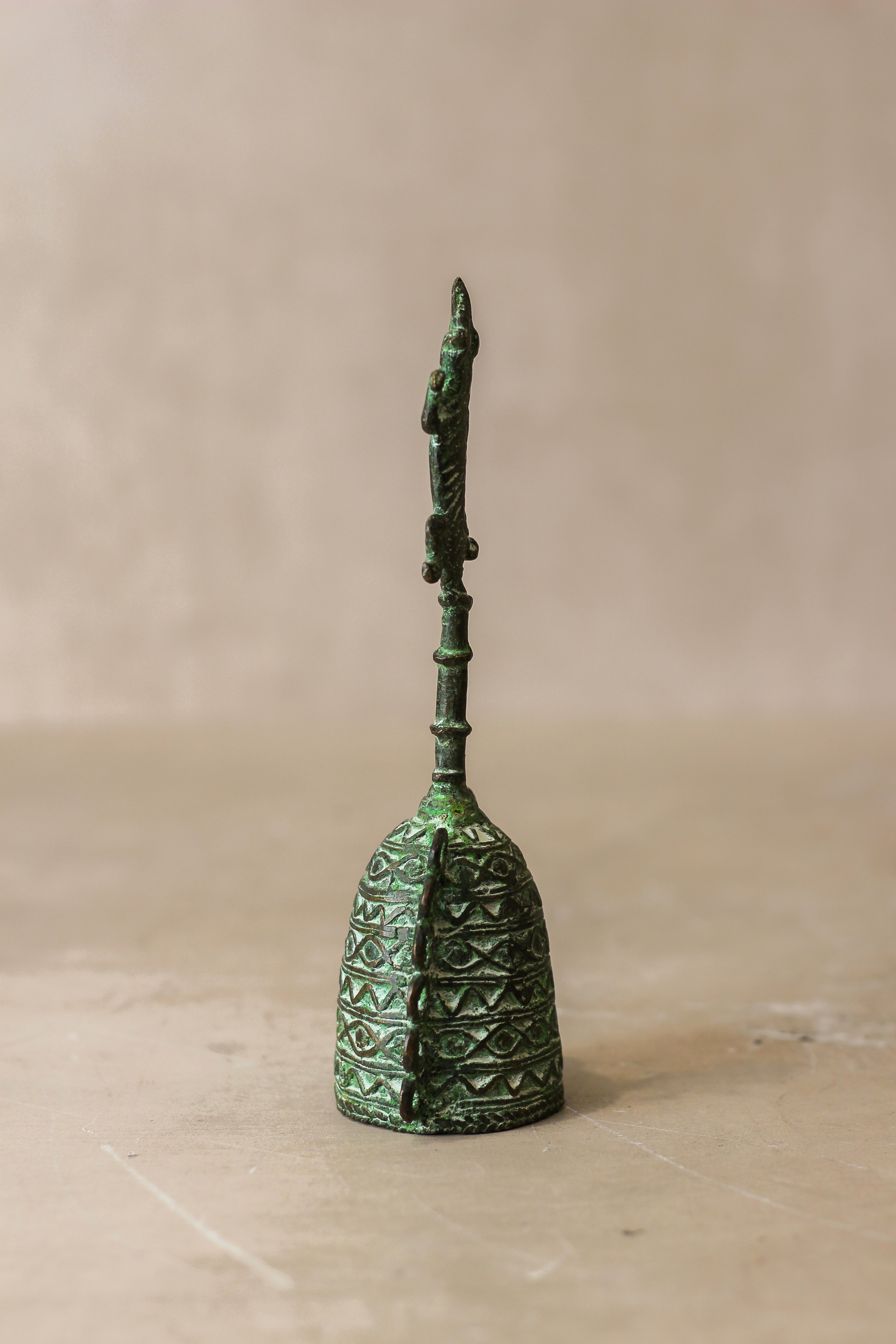 Benin Bronze Bell - 76.1