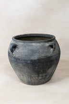 Vintage Dark pot with ears - E4.29