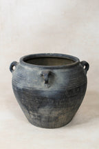Vintage Dark pot with ears - E4.29