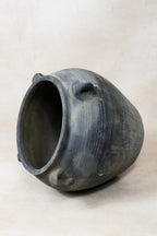 Vintage Dark pot with ears - E4.29