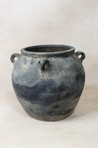 Vintage Dark pot with ears - E4.30