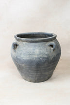 Vintage Dark pot with ears - E4.33