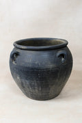 Vintage Dark pot with ears - E4.36