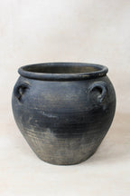Vintage Dark pot with ears - E4.36
