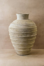 Rustic Off White Indonesian Pot No 22