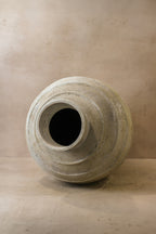 Rustic Off White Indonesian Pot No 22