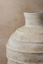 Rustic Off White Indonesian Pot No 22