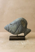 Stone Fish Sculpture - Zimbabwe - 35.6