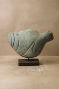 Stone Fish Sculpture - Zimbabwe - 35.8