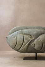 Stone Fish Sculpture - Zimbabwe - 99.1