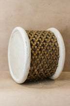 Bamileke Table - White/Natural