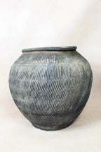 Vintage Textured Grey Pot - VT14