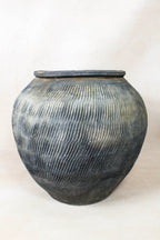Vintage Textured Grey Pot - VT14