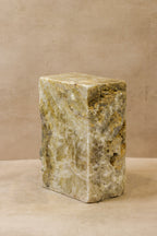 Onyx Side Table Pedestal Raw - Solid - No 1