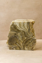 Onyx Side Table Pedestal Raw Cut - Solid - No 3