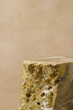Onyx Side Table Pedestal Raw Cut - Solid - No 3