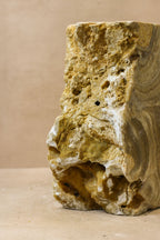 Onyx Side Table Pedestal Raw Cut - Solid - No 3