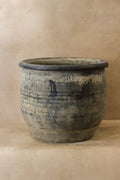 Big Old Grey Asian Pots - L006