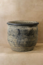 Big Old Grey Asian Pots - L006