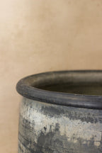 Big Old Grey Asian Pots - L006