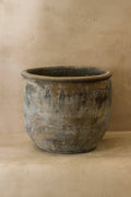 Big Old Grey Asian Pots - L008