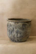 Big Old Grey Asian Pots - L008