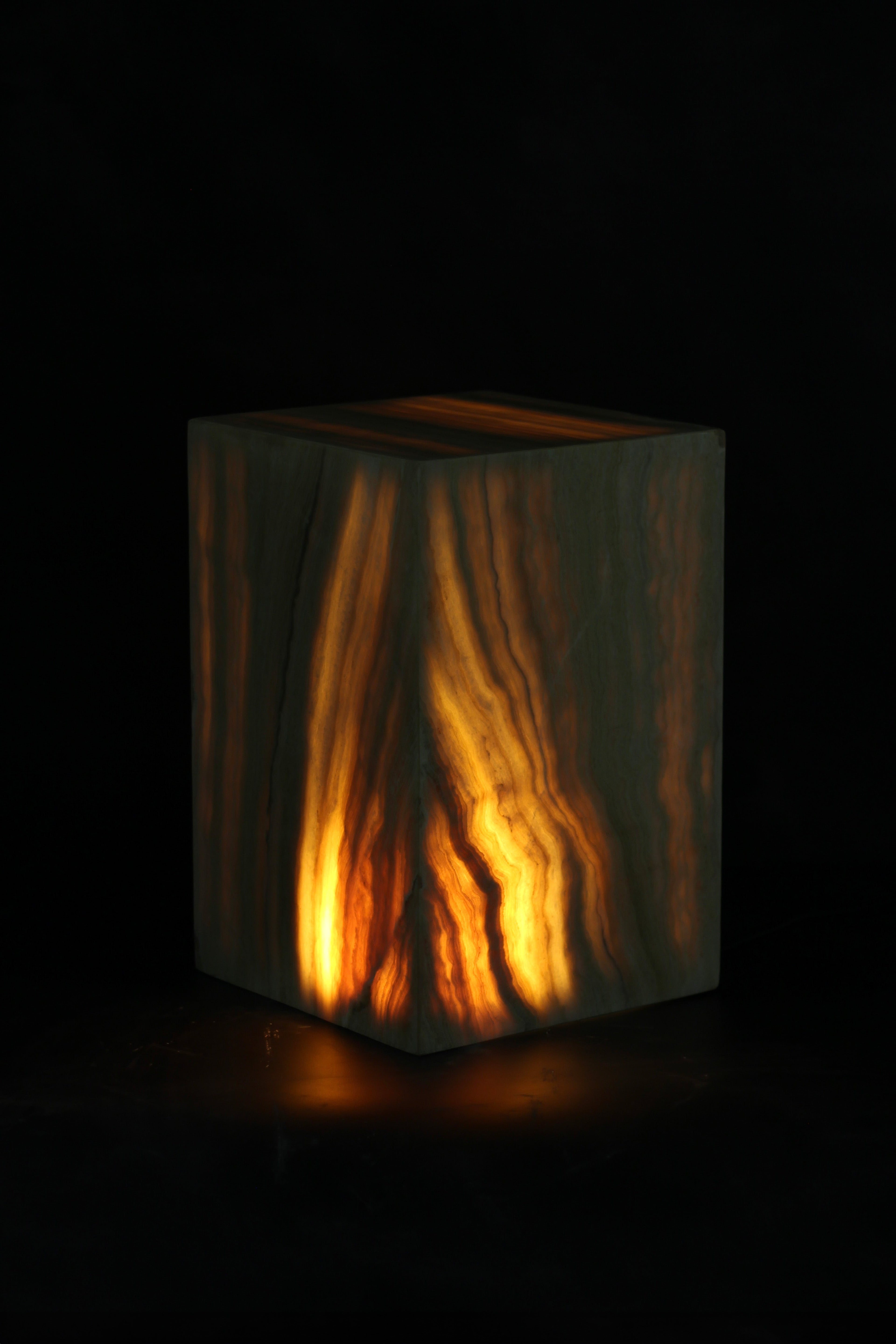 Onyx Side Table Pedestal - Hollow - No 9