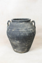 Vintage Dark pot with ears - E2.1