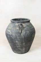 Vintage Dark pot with ears - E2.1