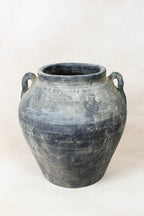 Vintage Dark pot with ears - E2.2