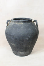 Vintage Dark pot with ears - E2.2
