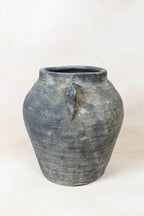 Vintage Dark pot with ears - E2.3