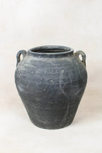 Vintage Dark pot with ears - E2.4