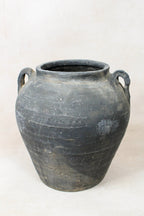 Vintage Dark pot with ears - E2.4