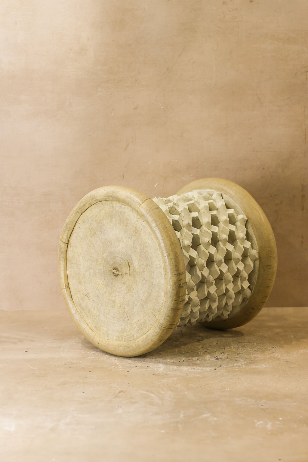 Bamileke Table - Natural/White - 123.1