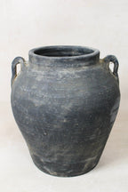 Vintage Dark pot with ears - E2.5