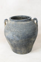 Vintage Dark pot with ears - E2.6