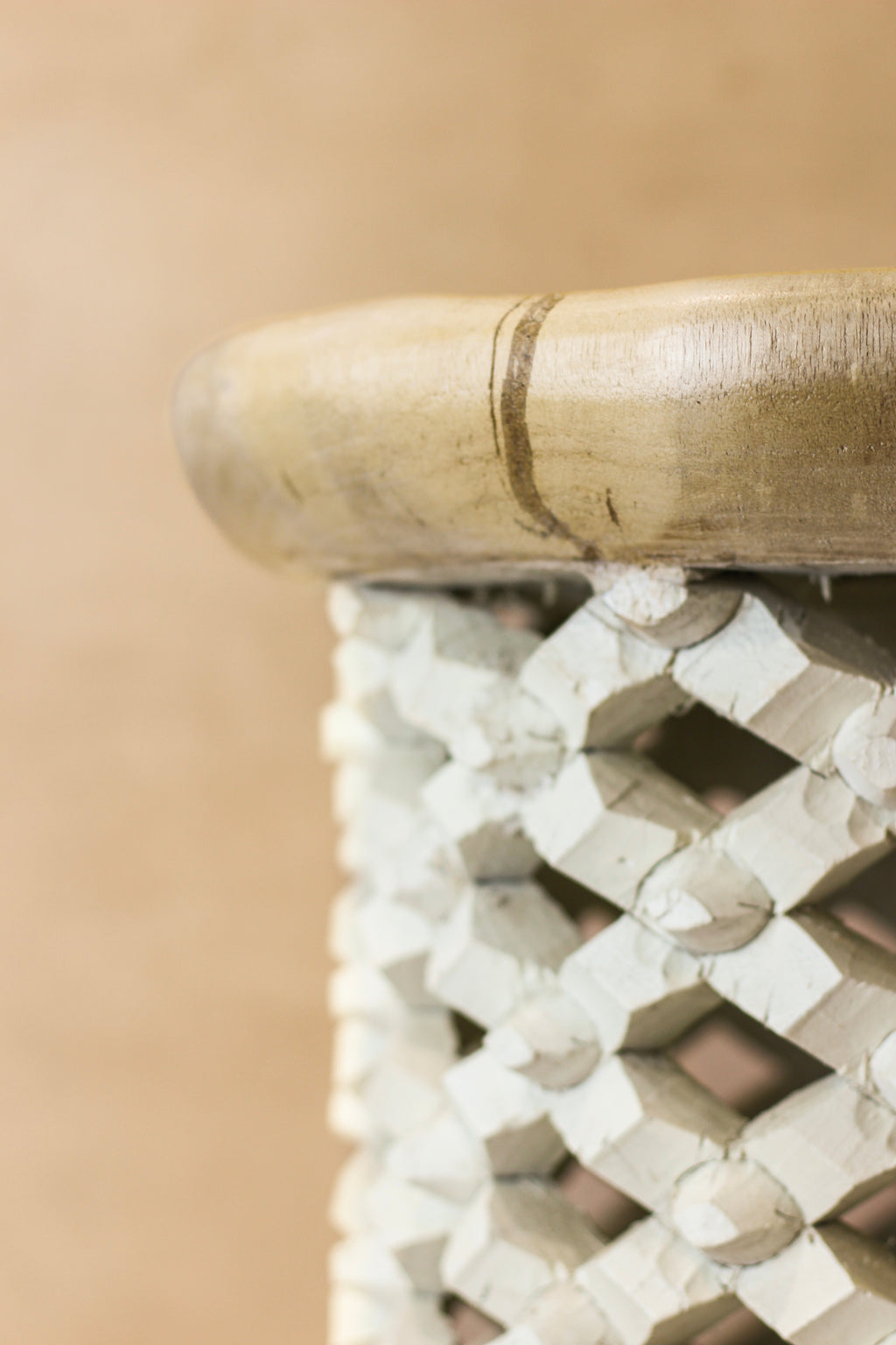 Bamileke Table - Natural/White - 123.2