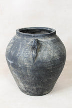 Vintage Dark pot with ears - E2.7