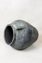 Vintage Dark pot with ears - E2.8