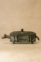 Benin Bronze Oba Box - 60.1