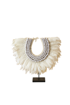Handmade Feathers and Beads Necklace - 22.6