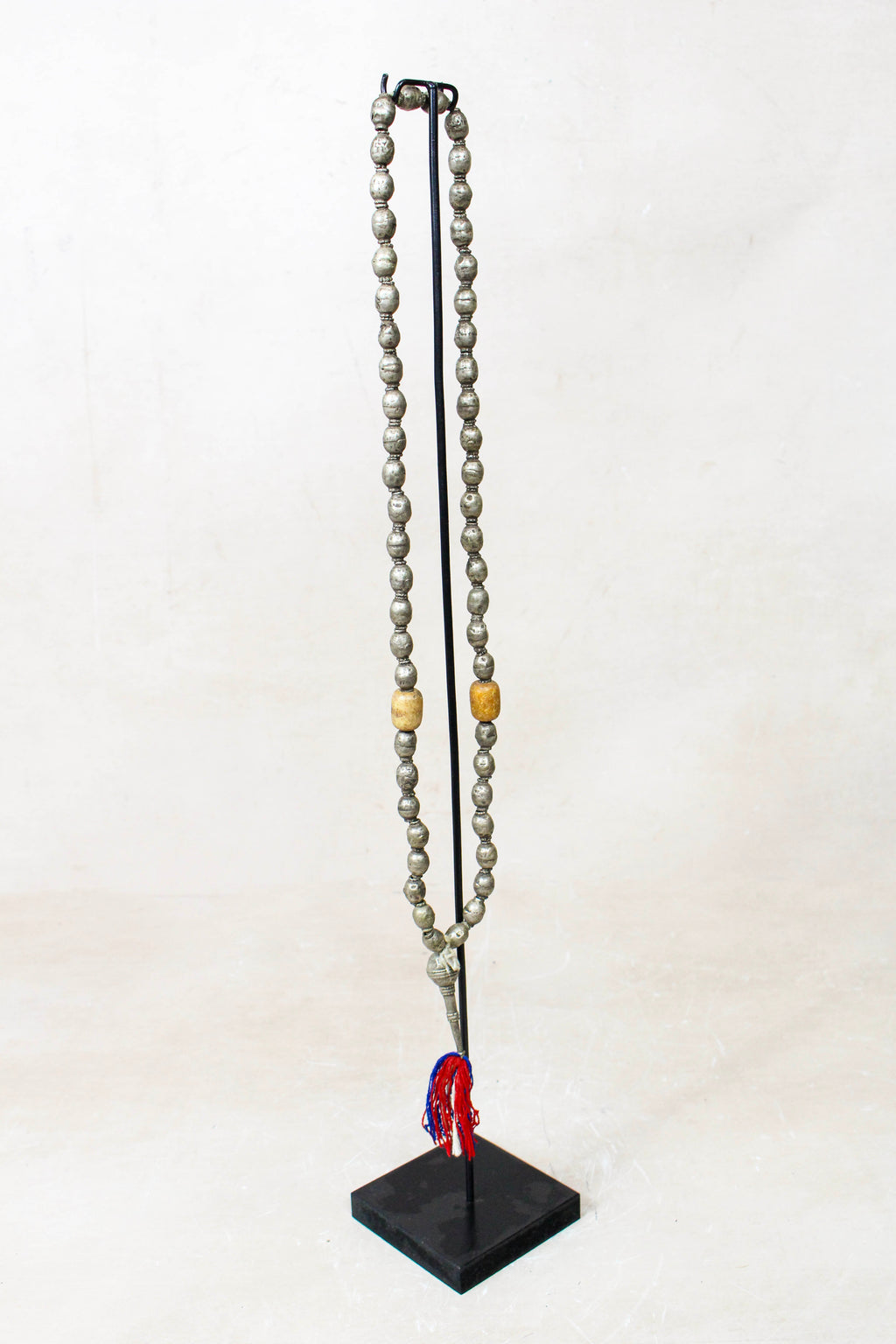 Ethiopian Silver Prayer Beads with Tassel 85.23