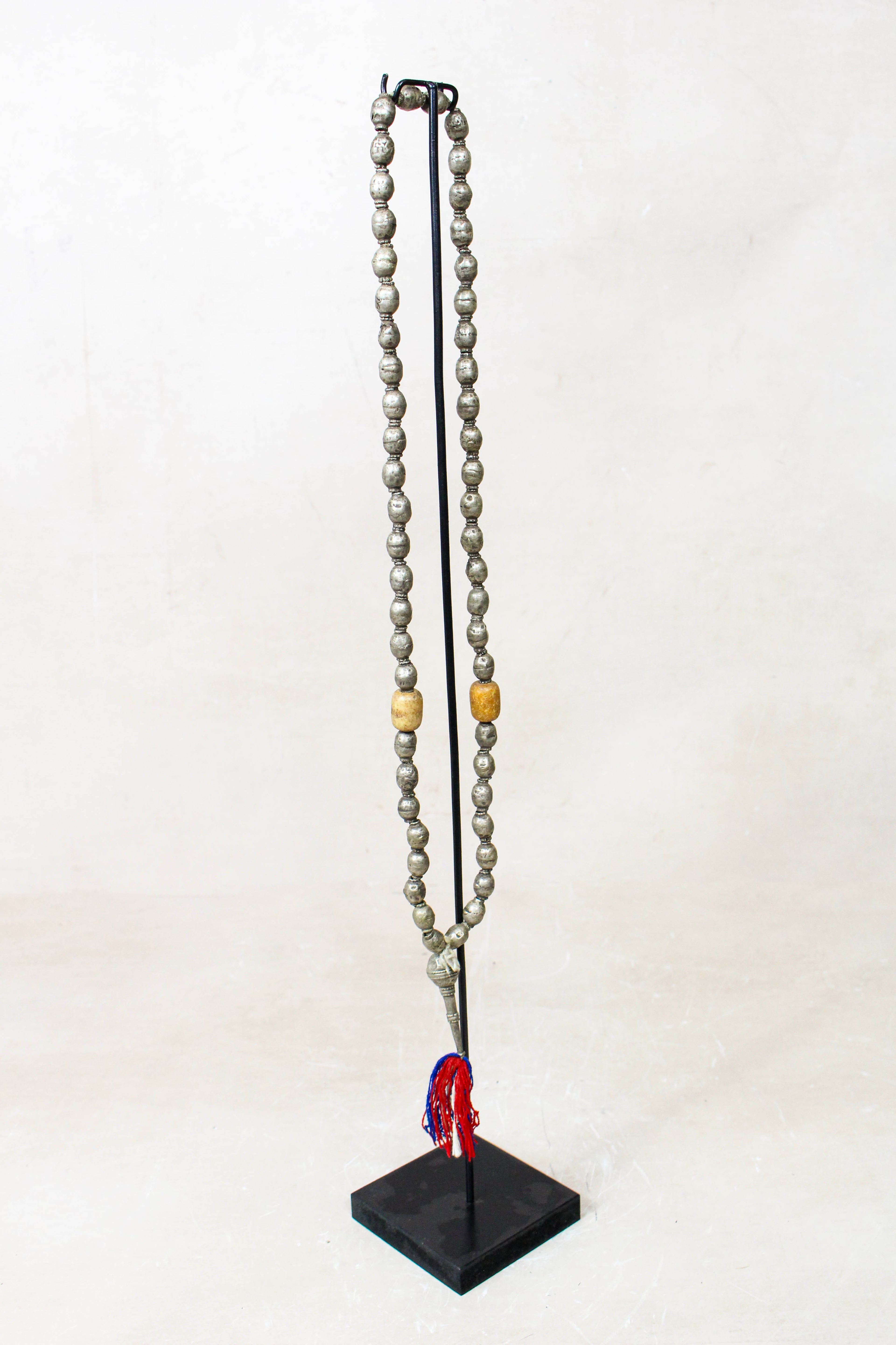 Ethiopian Silver Prayer Beads with Tassel 85.23