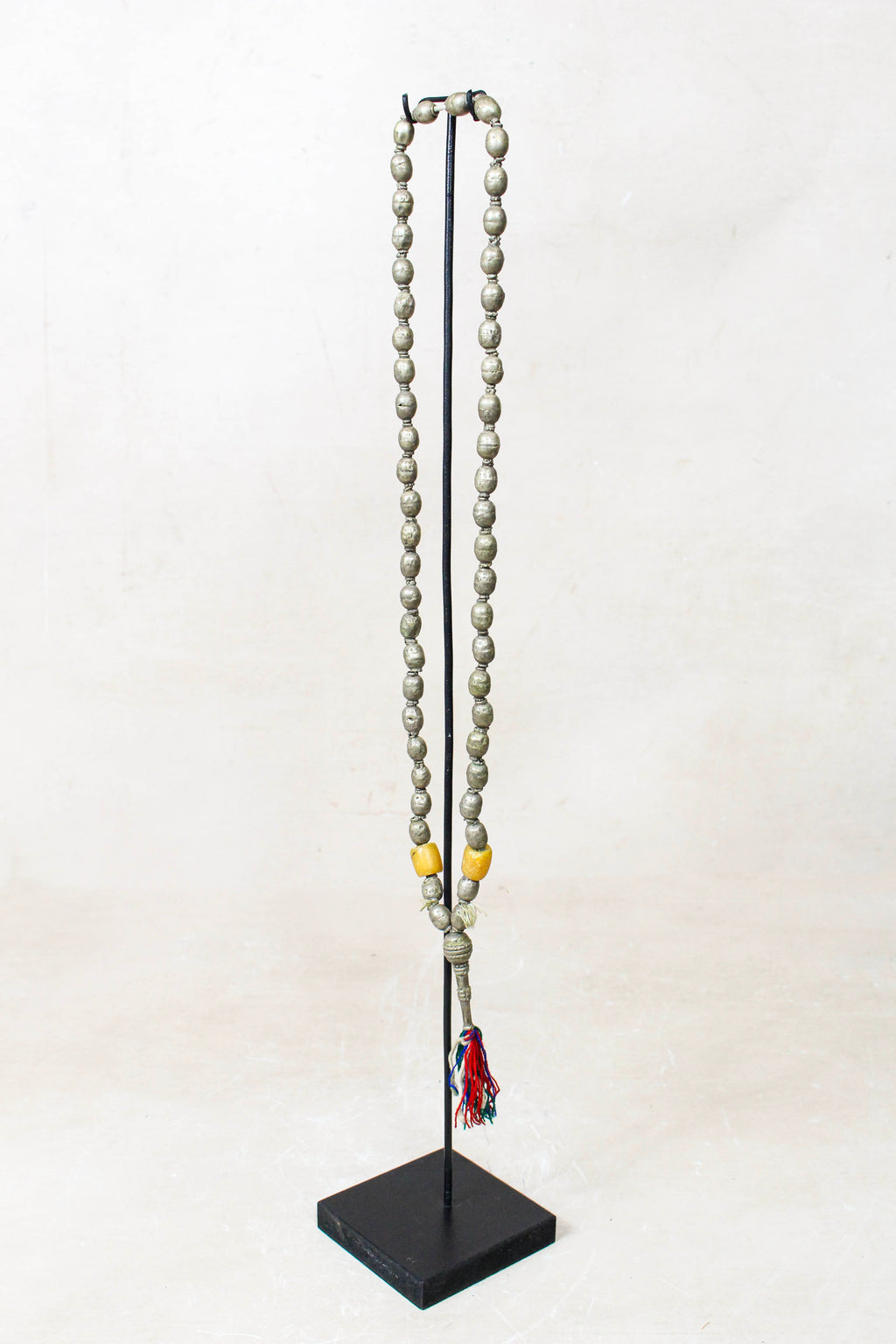 Ethiopian Silver Prayer Beads with Tassel 85.24