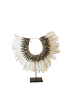 Handmade Feathers and Shell Necklace - 22.7