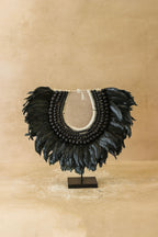 Handmade Feathers and Shell Necklace - 22.8
