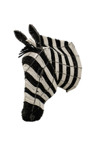 Beaded Zebra Wall Sculpture- Hand made - 17.10
