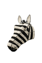 Beaded Zebra Wall Sculpture - 17.7