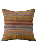 Turkish Kilim Vintage Cushion Cover - 40 x 40 cm